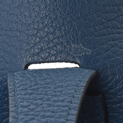 Hermes Taurillon Clemence Amazone Evelyne III GM Bleu de Galice 7 of 10