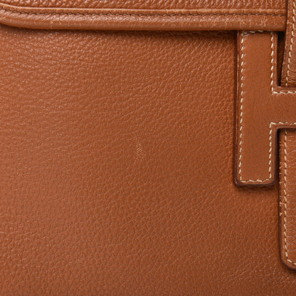 Hermes Taurillon Clemence Jige PM Clutch Gold 12 of 19