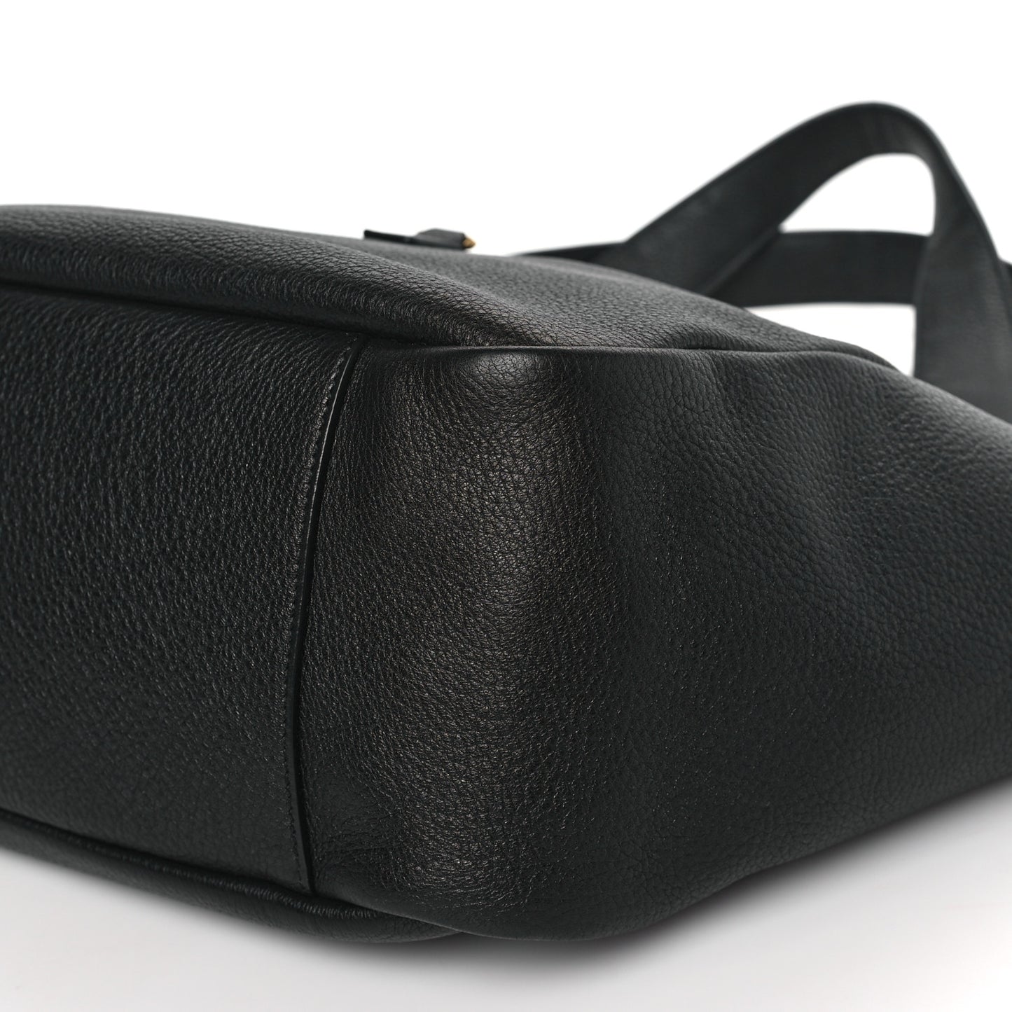 Grained Deerskin Bea Tote Black