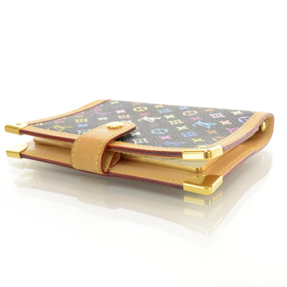 Louis Vuitton Monogram Multicolor Small Ring Agenda Cover Black 3 of 7