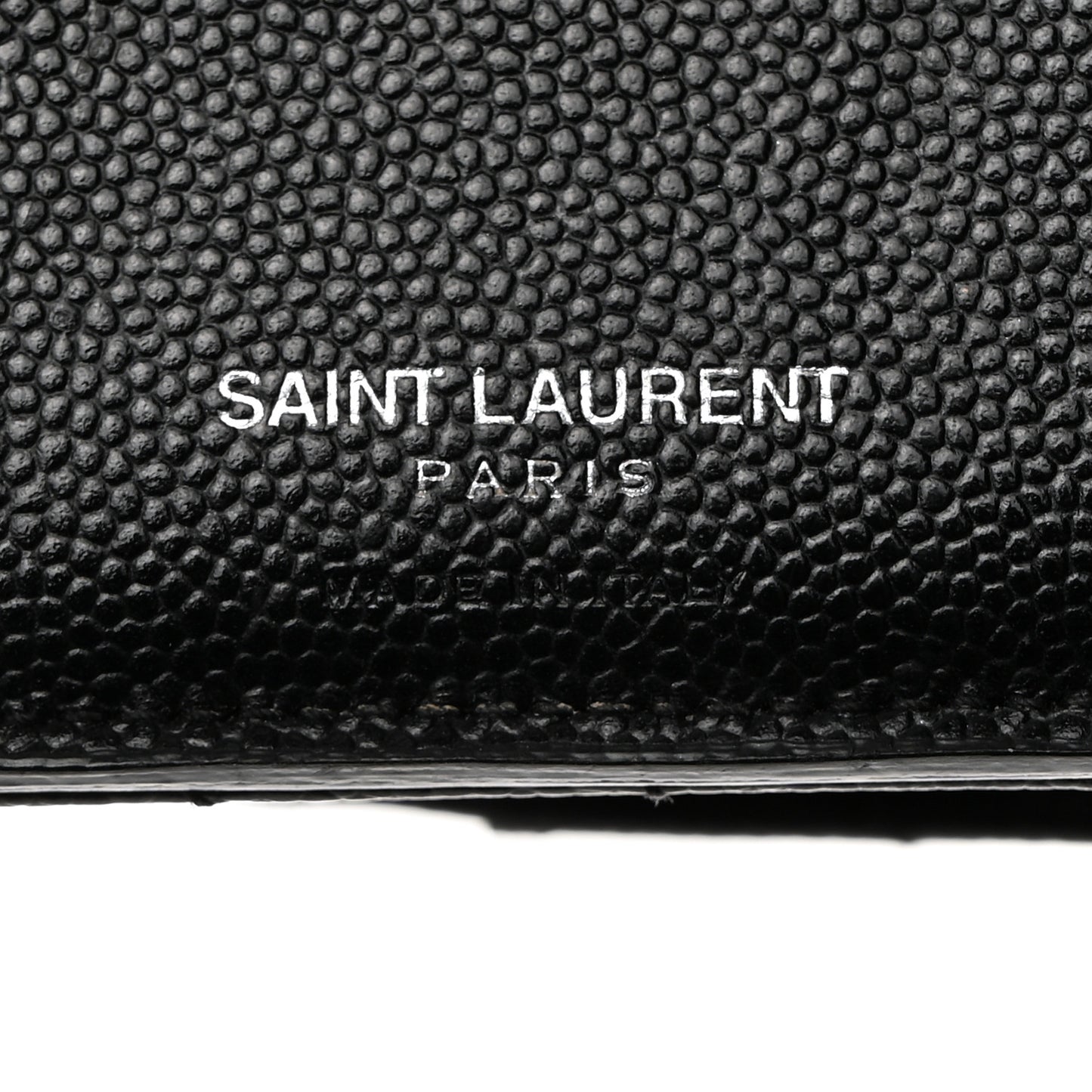 Grain De Poudre Matelasse Chevron Small Monogram Passport Case Black