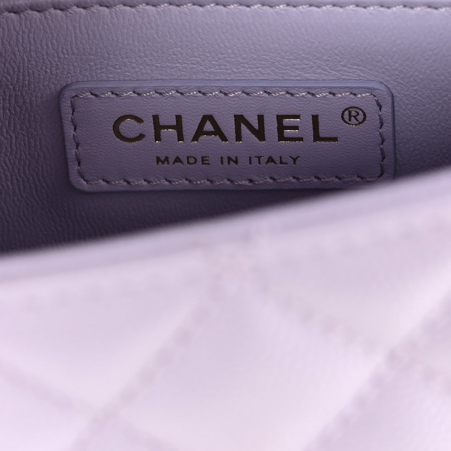 Caviar Quilted Mini Coco Handle Flap Light Purple