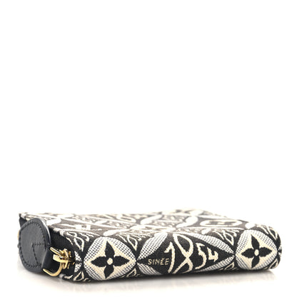 Louis Vuitton Jacquard Since 1854 Zippy Coin Purse Grey 4 of 6