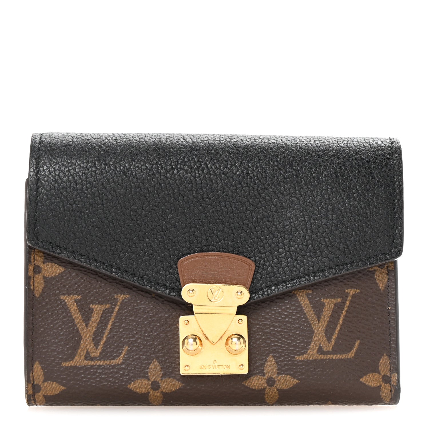 Louis Vuitton Monogram Pallas Compact Wallet NM Black 1 of 7