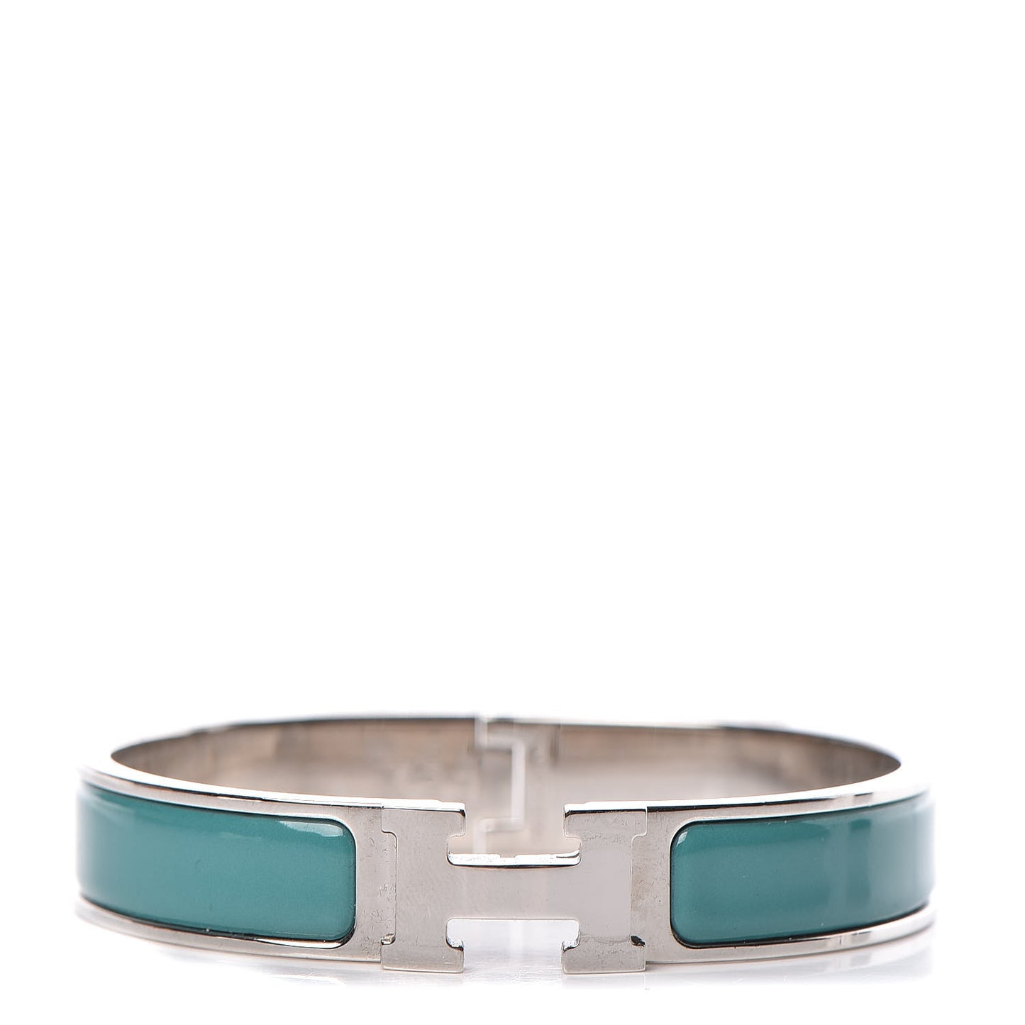Enamel Narrow Clic Clac H Bracelet GM Malachite