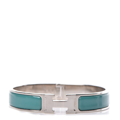 Hermes Enamel Narrow Clic Clac H Bracelet GM Malachite 1 of 7