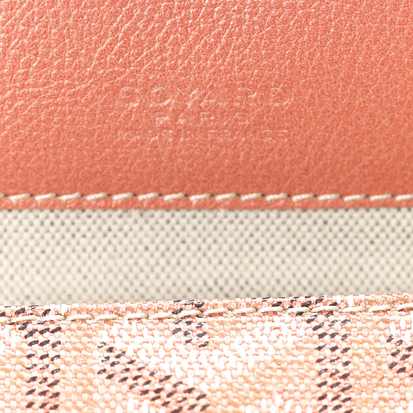 Iridescent Goyardine Saint Louis PM Pearly Coral