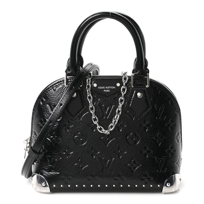 Louis Vuitton Calfskin Monogram Alma Trunk BB Black 1 of 9