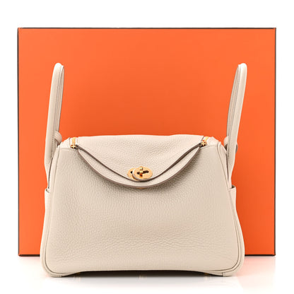 Hermes Taurillon Clemence Lindy 26 Craie 11 of 11