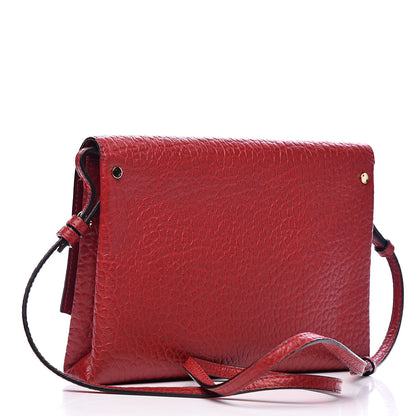 Burberry Signature Grain Vintage Finish Langley Crossbody Red 3 of 9