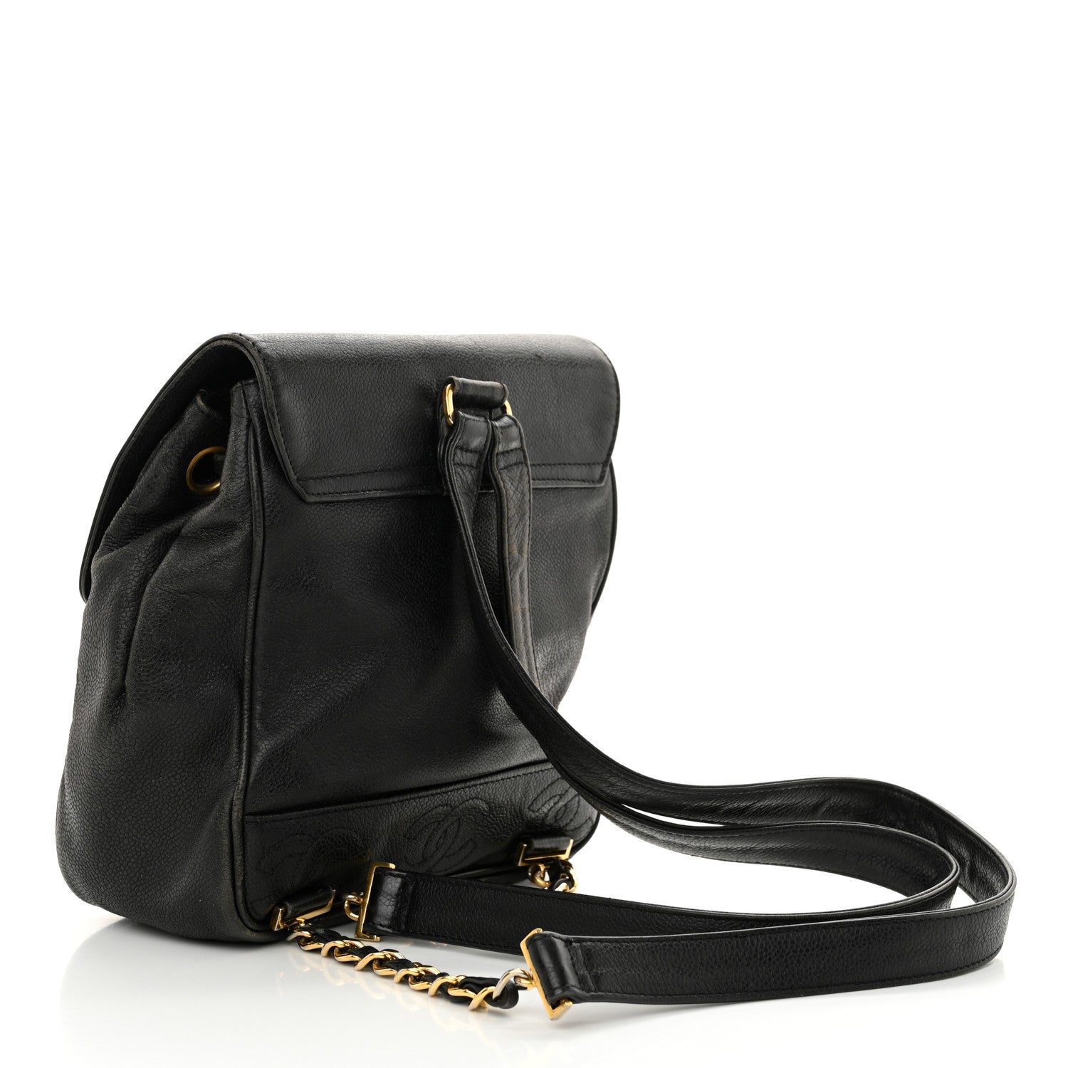 Chanel Caviar CC Backpack Black 3 of 19