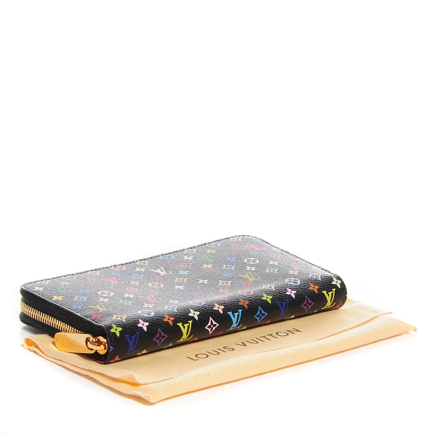 Louis Vuitton Monogram Multicolor Zippy Wallet Black Grenade 4 of 7