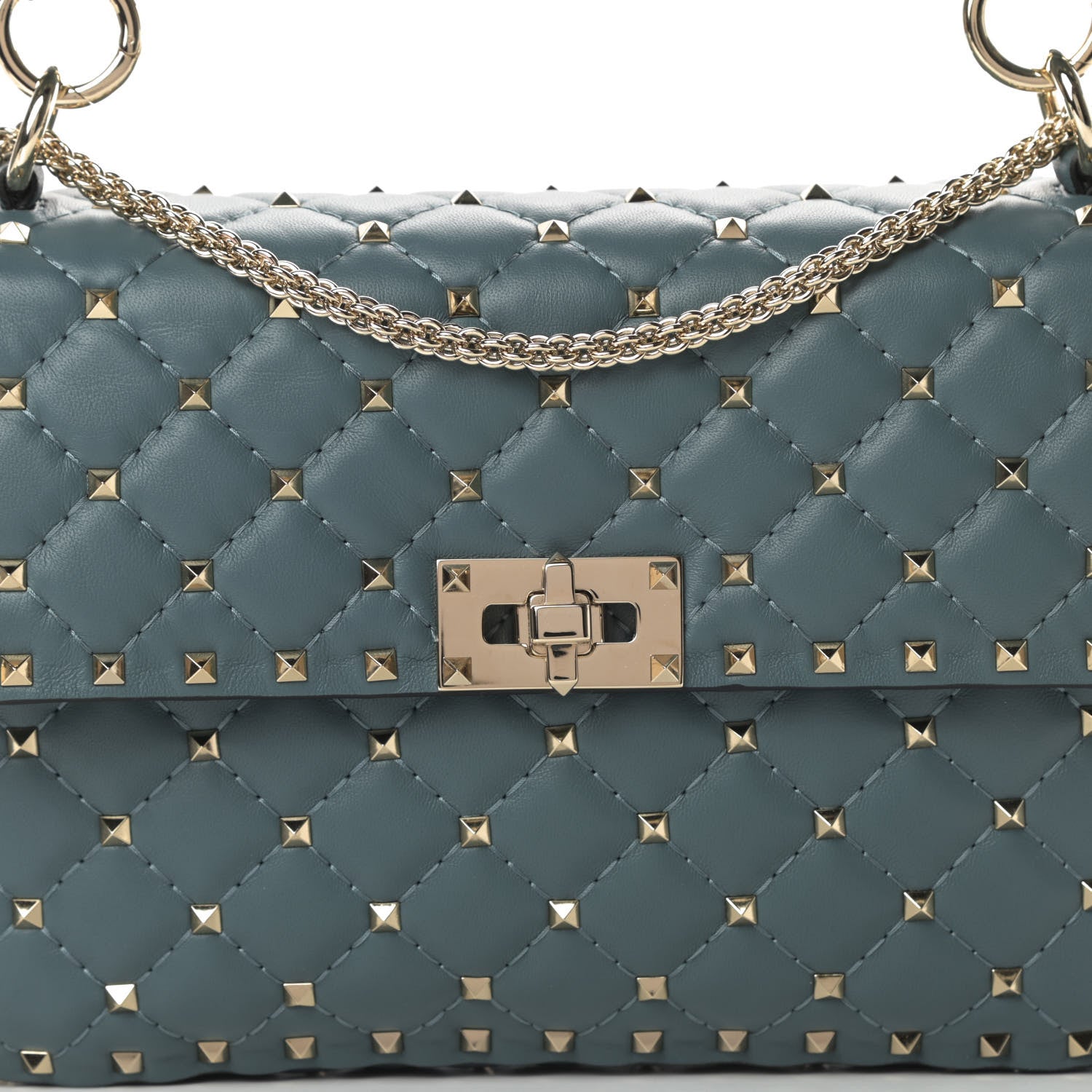 Valentino Garavani Nappa Medium Rockstud Spike Shoulder Bag Giada 7 of 12