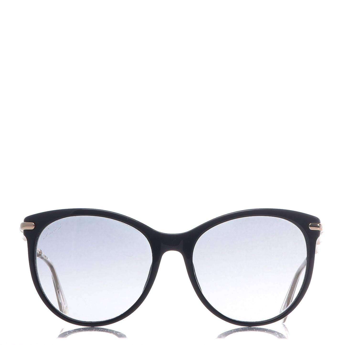Crystal Bamboo Cat Eye Sunglasses GG3771 Black Gold