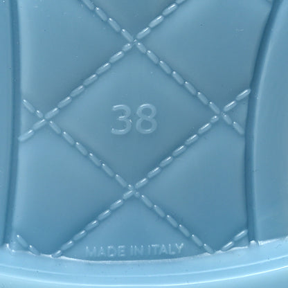 Chanel Rubber Rain Boots 38 Light Blue 8 of 8