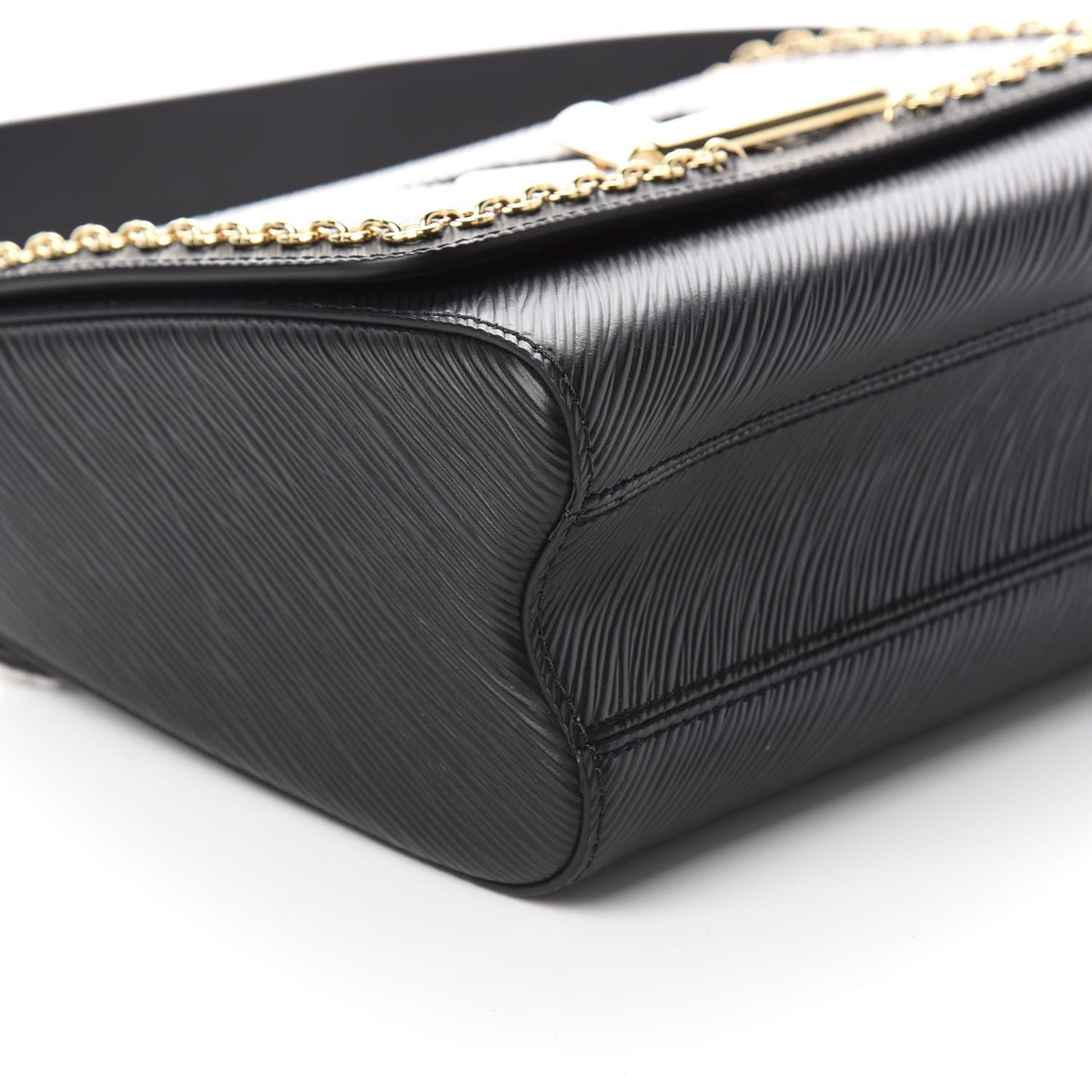 Epi Twist Top Handle Shoulder Bag MM Black