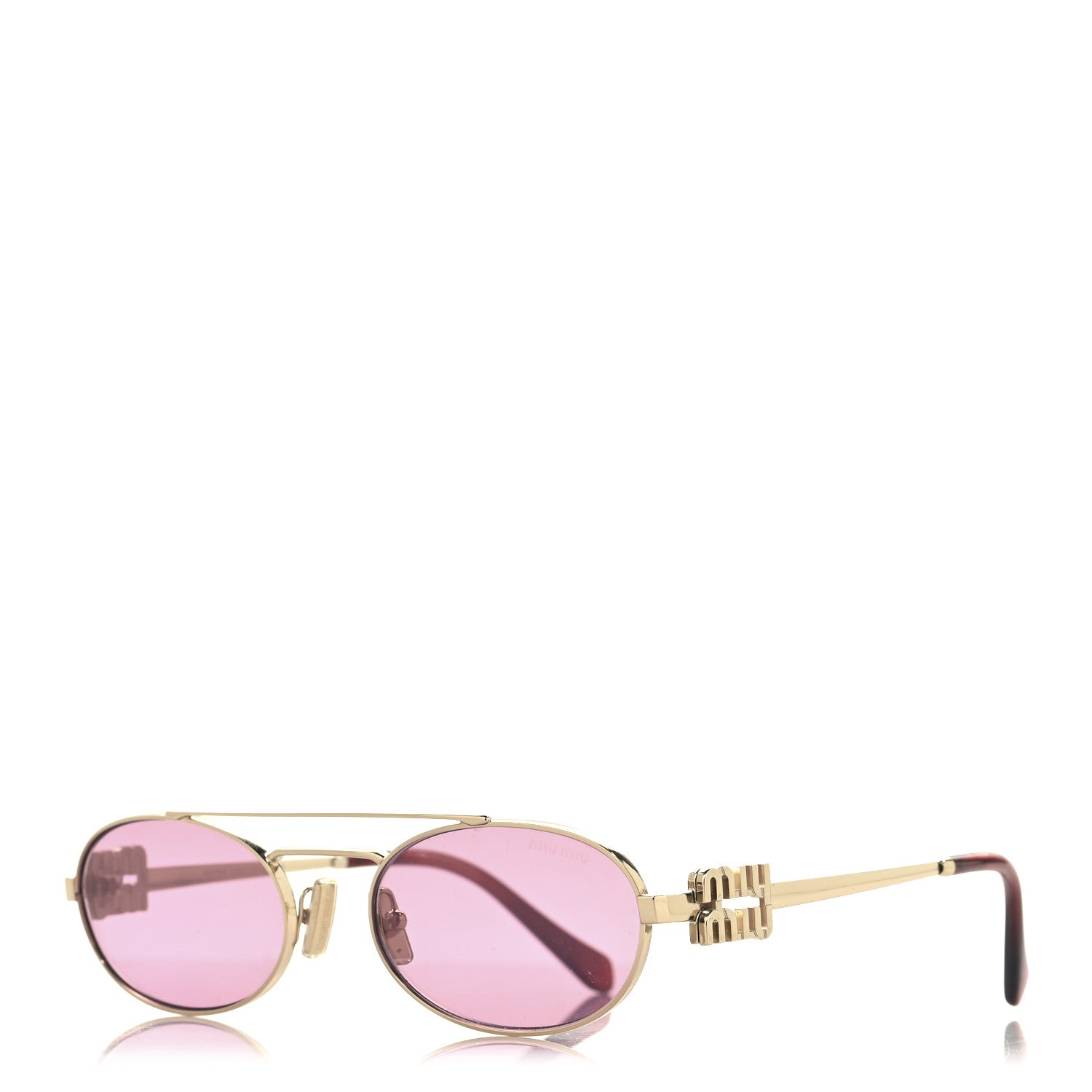 Miu Miu Metal Logo Sunglasses SMU54Z Amaranth 1 of 7