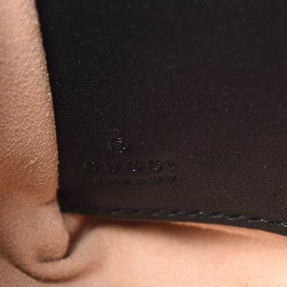 Gucci Calfskin Matelasse Mini GG Marmont Chain Bag Black 6 of 13