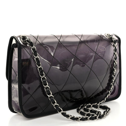 Chanel Vinyl Quilted Degrade Jumbo Single Flap Black 3 of 12