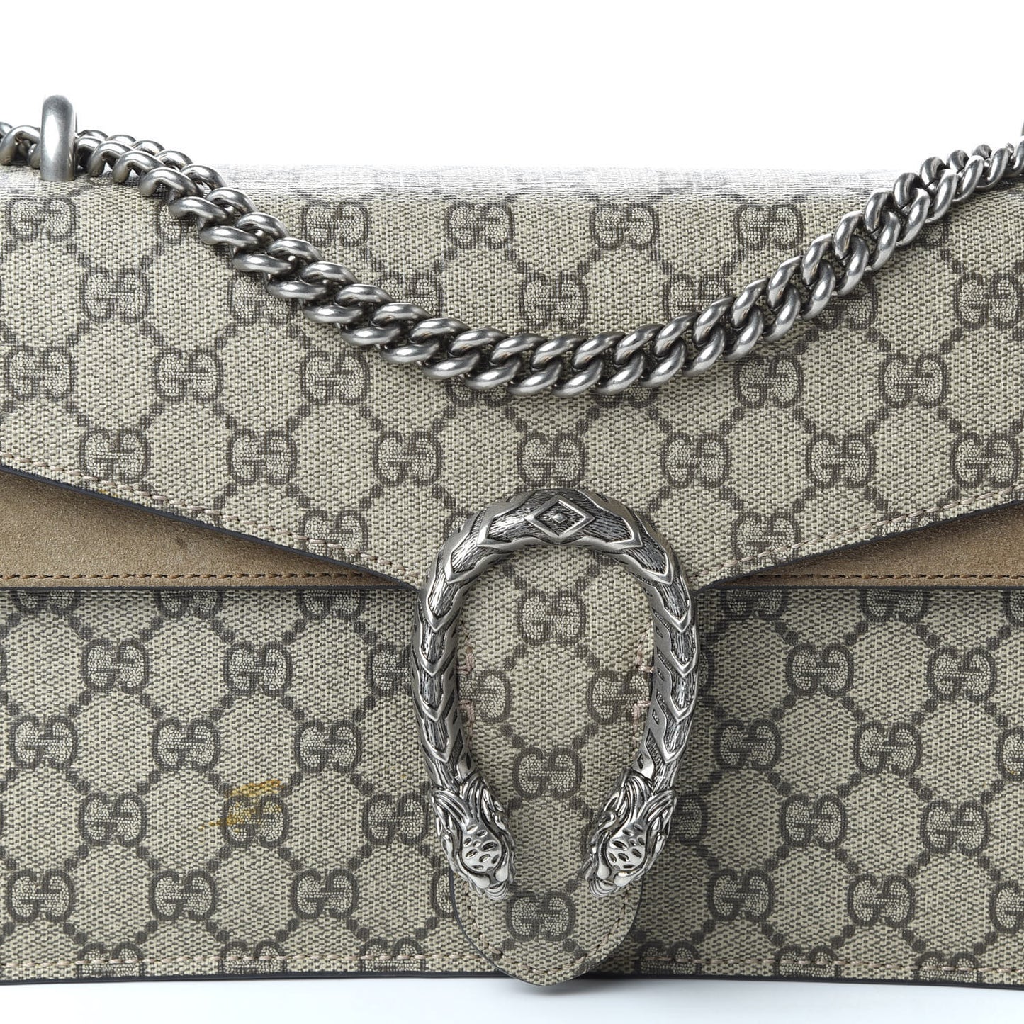 GG Supreme Monogram Small Dionysus Shoulder Bag Taupe