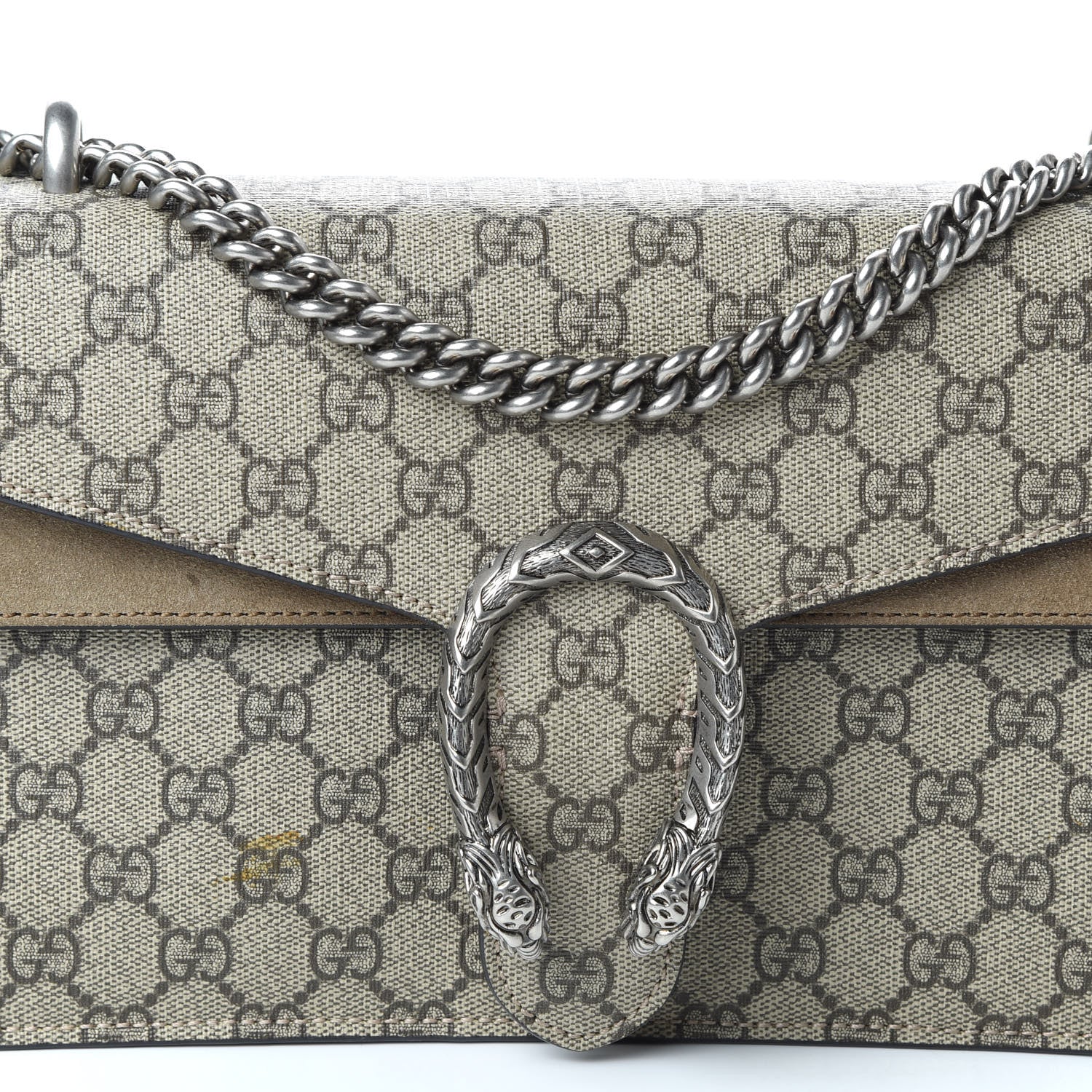 Gucci GG Supreme Monogram Small Dionysus Shoulder Bag Taupe 10 of 12