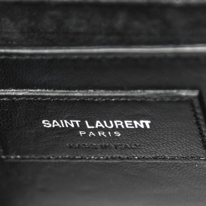 Saint Laurent Calfskin Star Studded Medium Classic Monogram Kate Tassel Satchel Black 5 of 12
