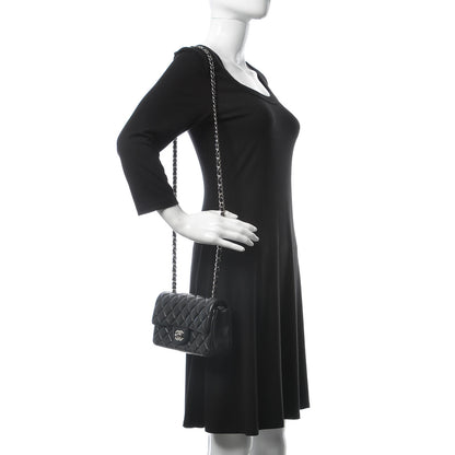 Chanel Lambskin Quilted Mini Rectangular Flap Black 2 of 12