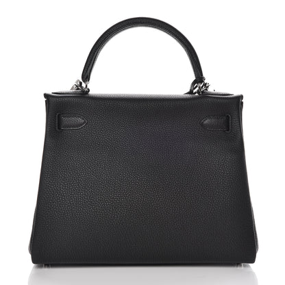 Hermes Togo Kelly Retourne 28 Black 4 of 37