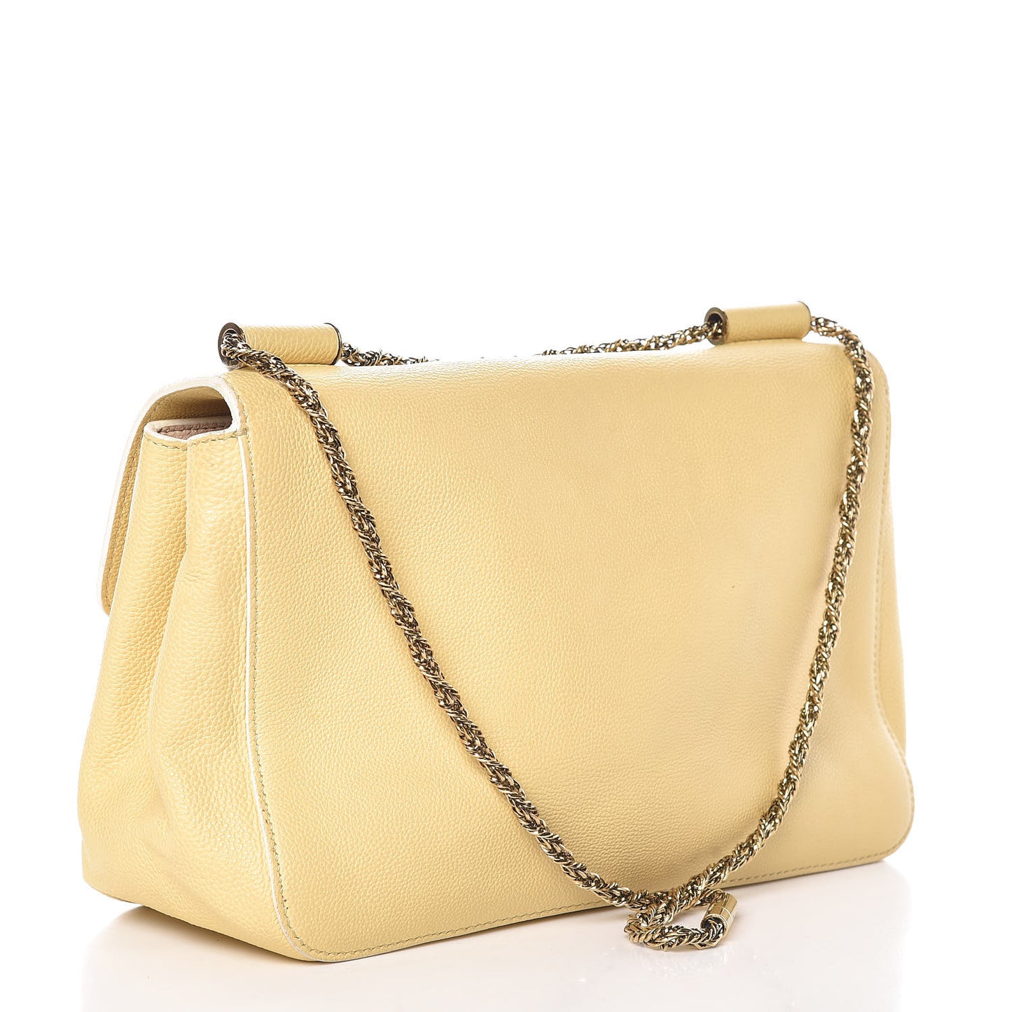 Goatskin Medium Elsie Shoulder Bag Sunlight