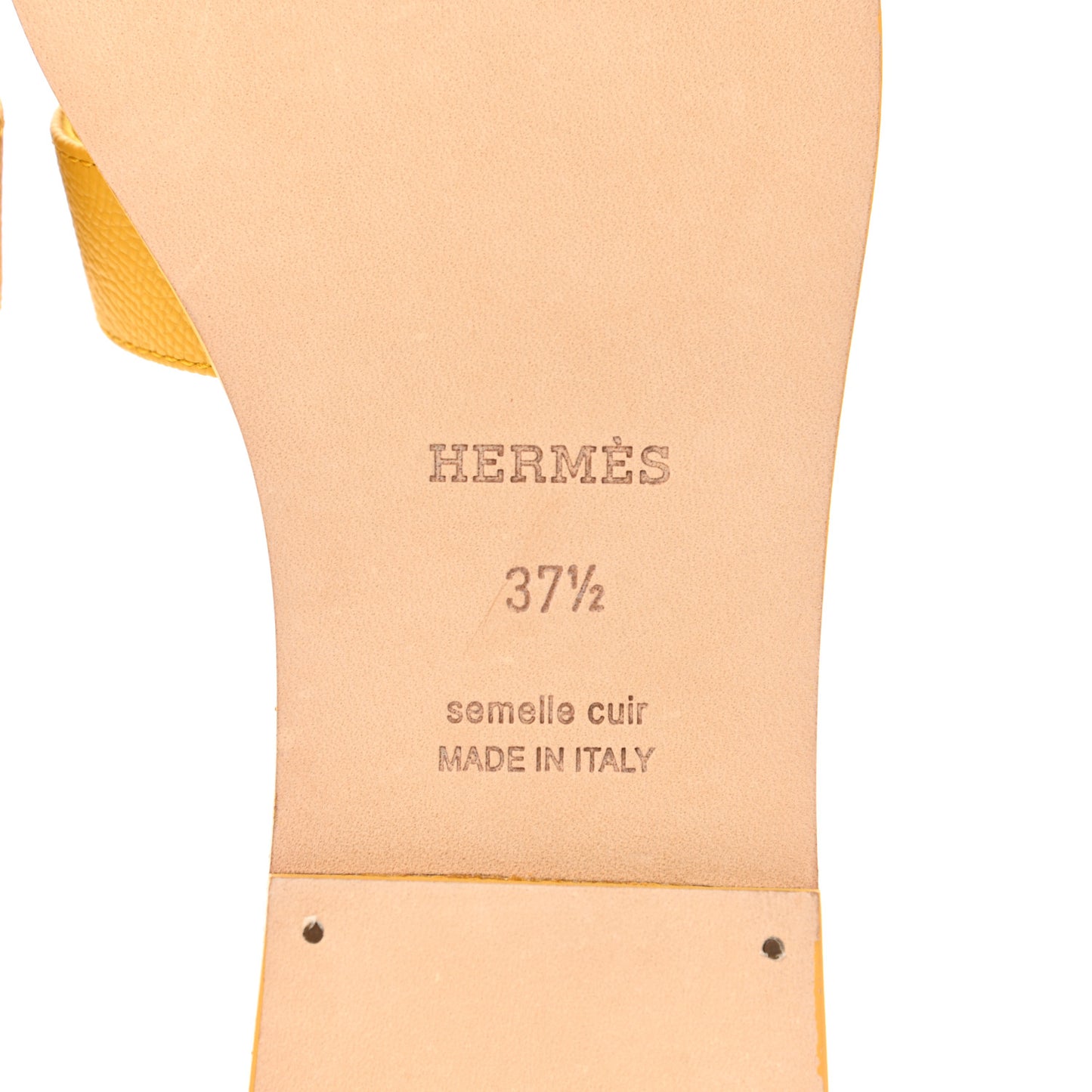 Epsom Oran Sandals 37.5 Jaune Sable