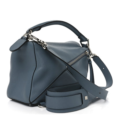Loewe Calfskin Small Puzzle Bag Stone Blue 3 of 9