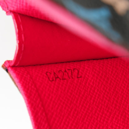 Louis Vuitton Monogram Multicolor Business Card Holder Black Grenade 6 of 7