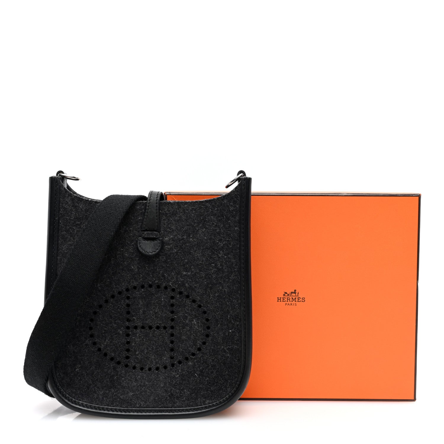 Hermes Feutre Swift Evelyne TPM Gris Moyen Black 11 of 11