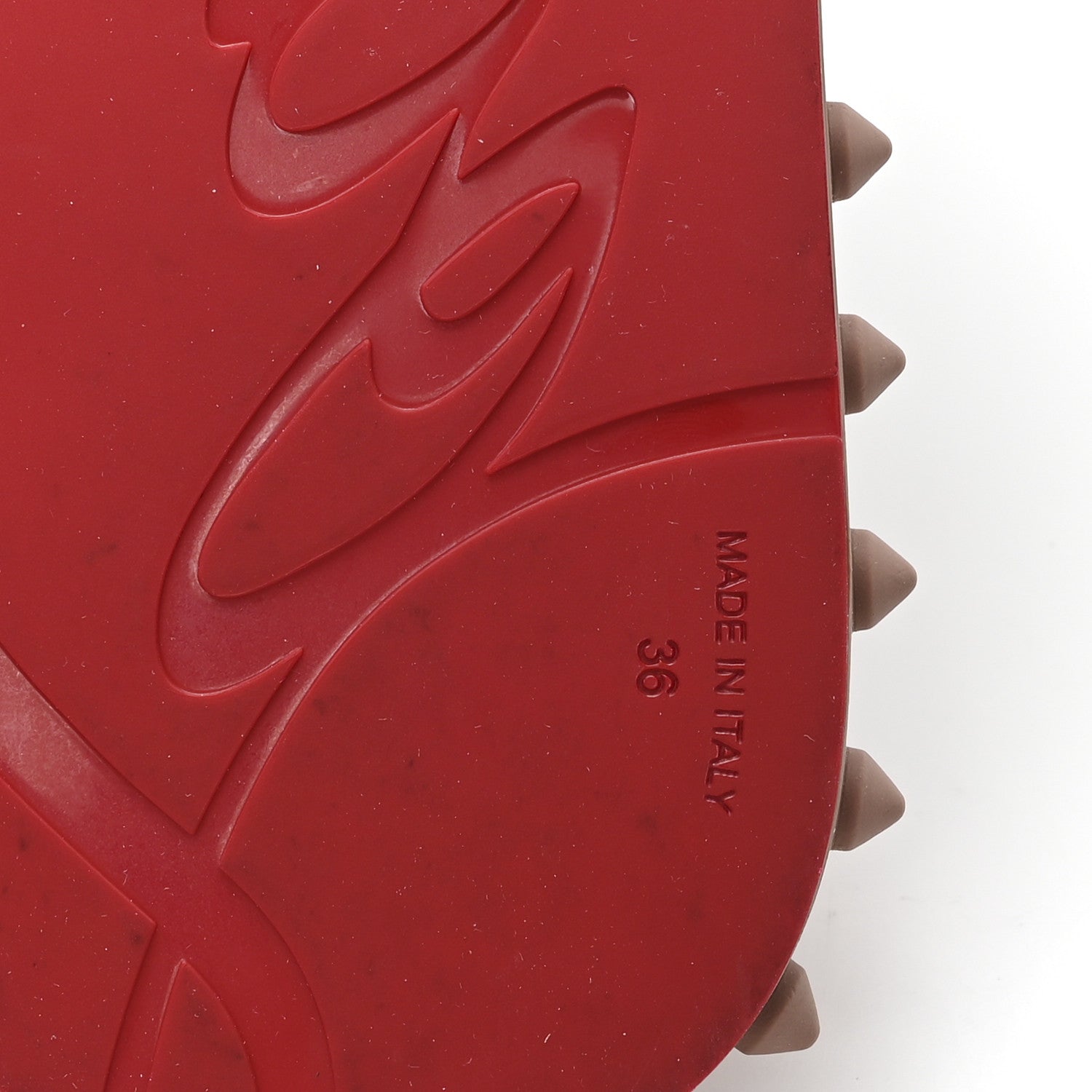 Christian Louboutin Rubber Spike Super Loubi Donna Flip Flop 36 Romance 7 of 7