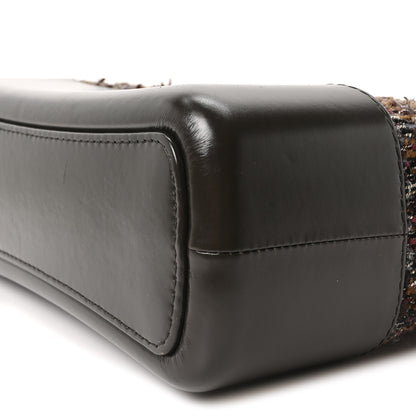 Chanel Tweed Calfskin Medium Gabrielle Hobo Brown 10 of 10