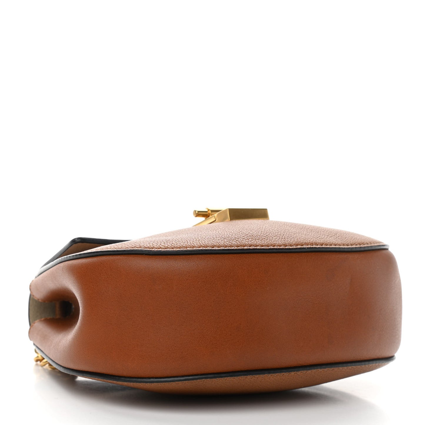 Grained Lambskin Mini Drew Shoulder Bag Caramel