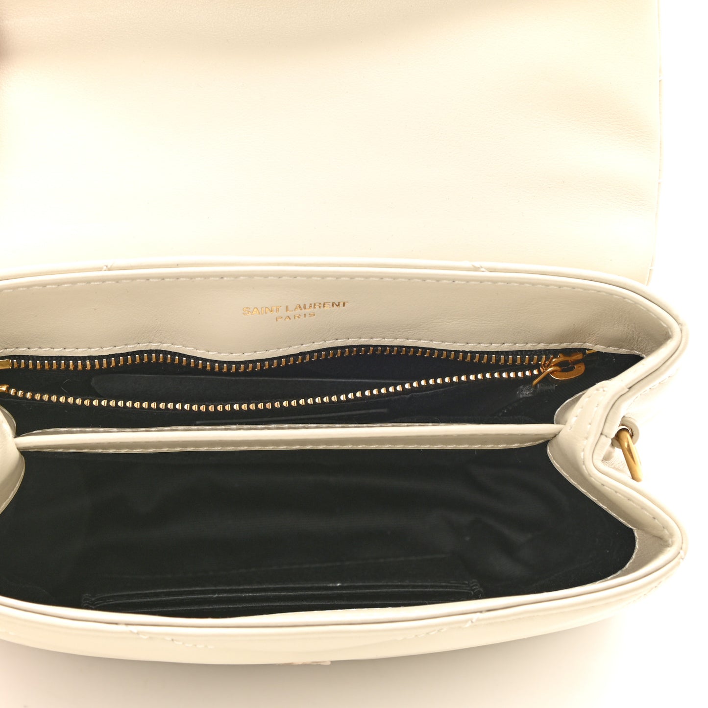 Calfskin Y Quilted Monogram Toy Loulou Crossbody Bag Crema Soft