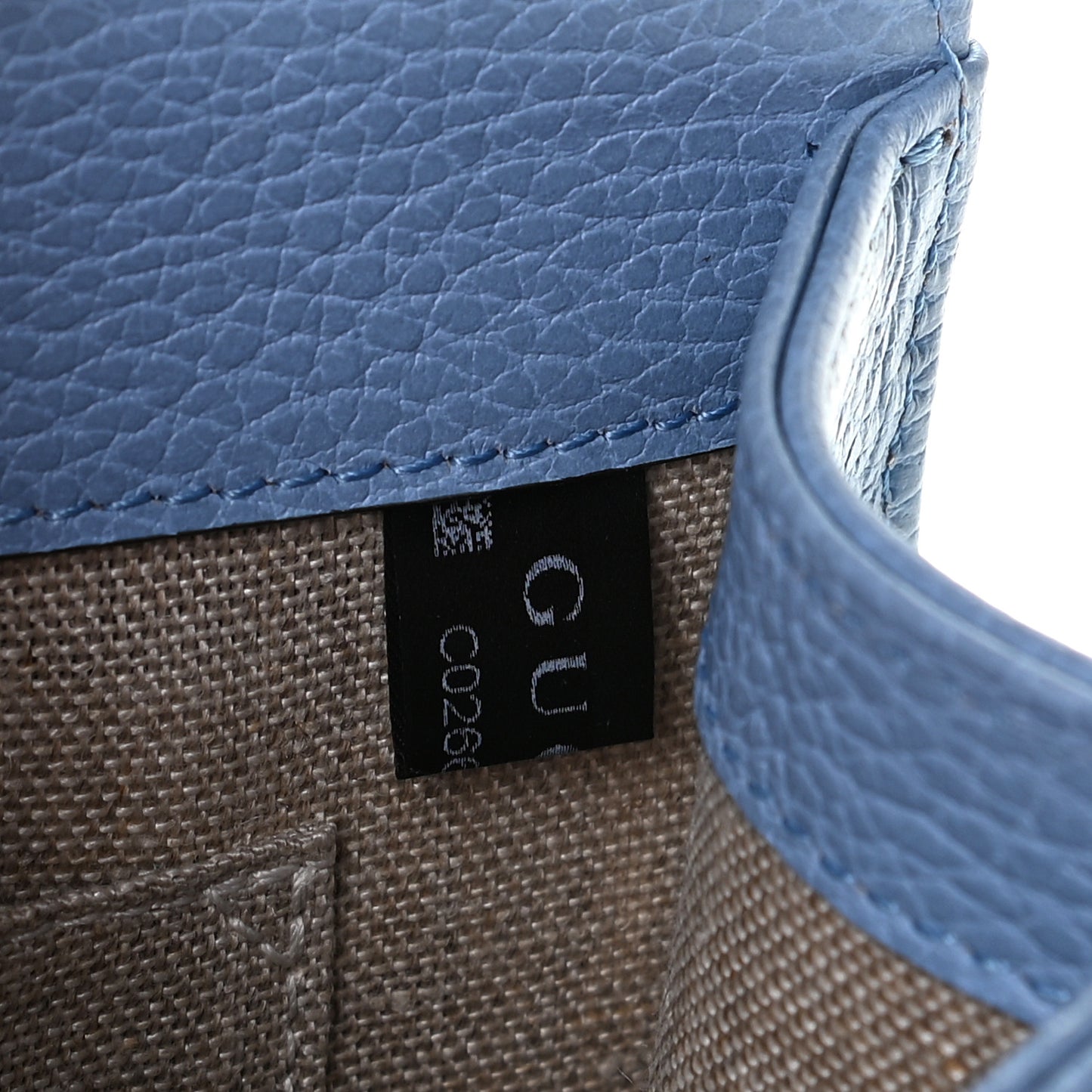 Dollar Calfskin Small Interlocking G Shoulder Bag Mineral Blue