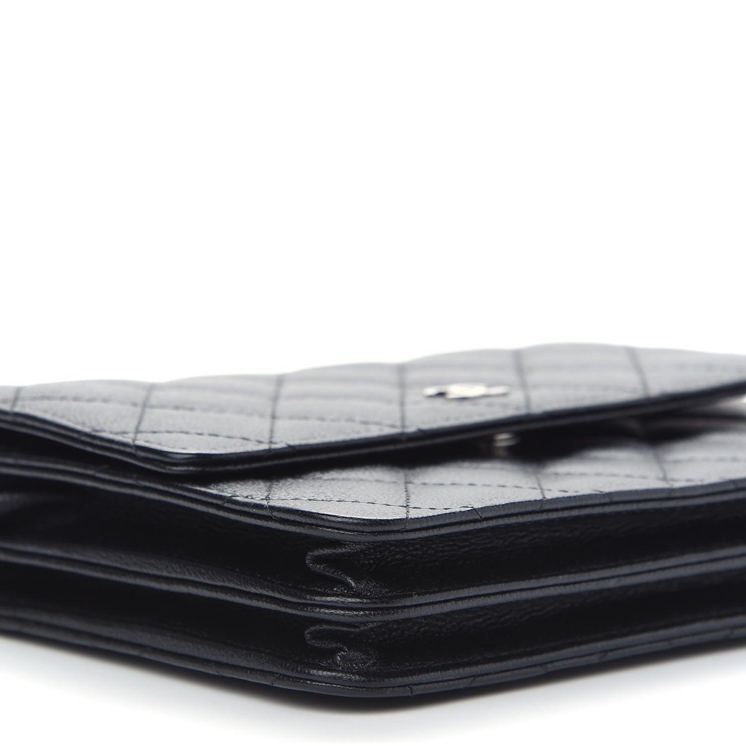 Chanel Caviar Quilted Square Wallet On Chain WOC Black 9 of 10