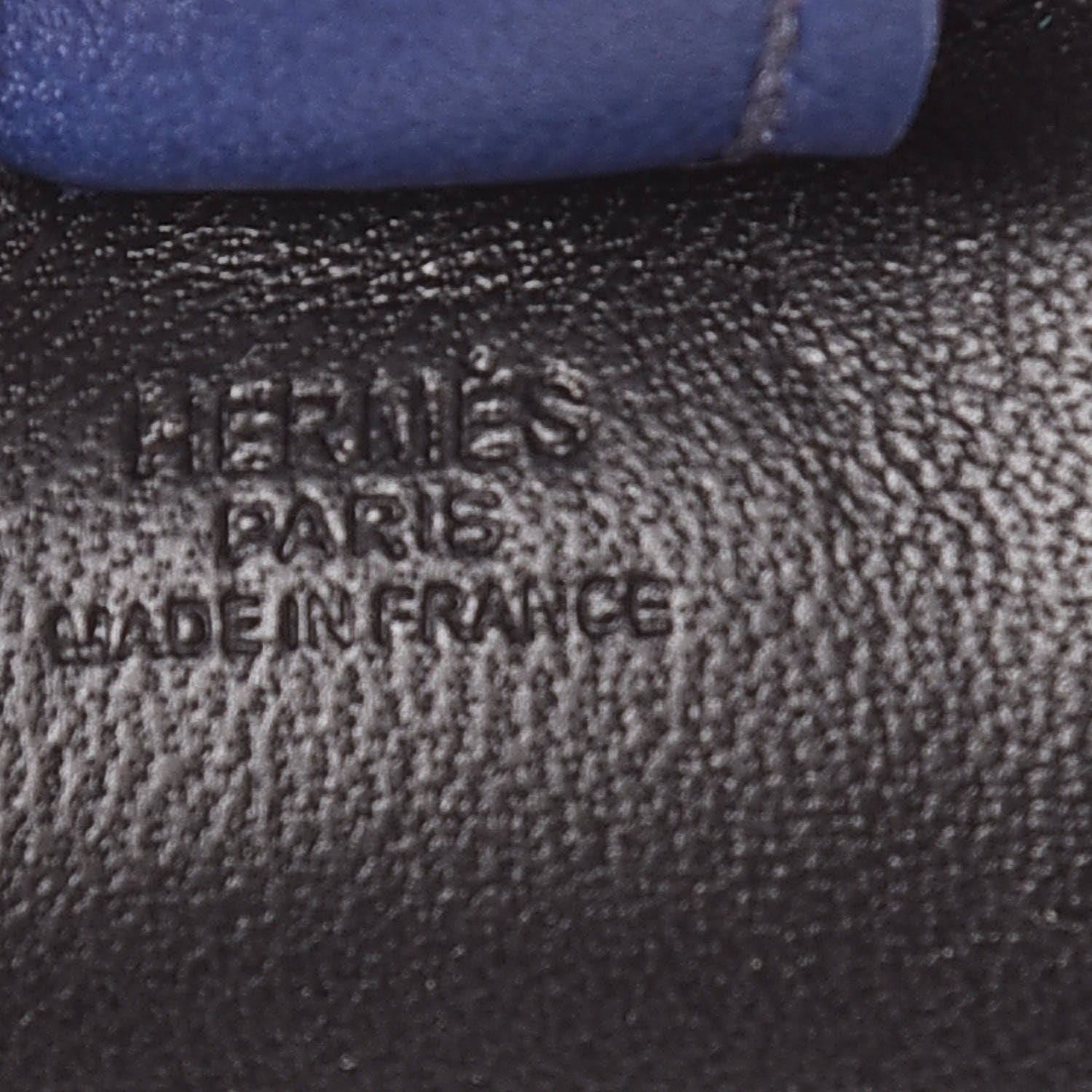 Hermes Milo Lambskin Grigri Rodeo Horse Bag Charm PM Black Bleu Saphir Gold 3 of 5