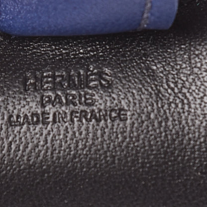 Hermes Milo Lambskin Grigri Rodeo Horse Bag Charm PM Black Bleu Saphir Gold 3 of 5