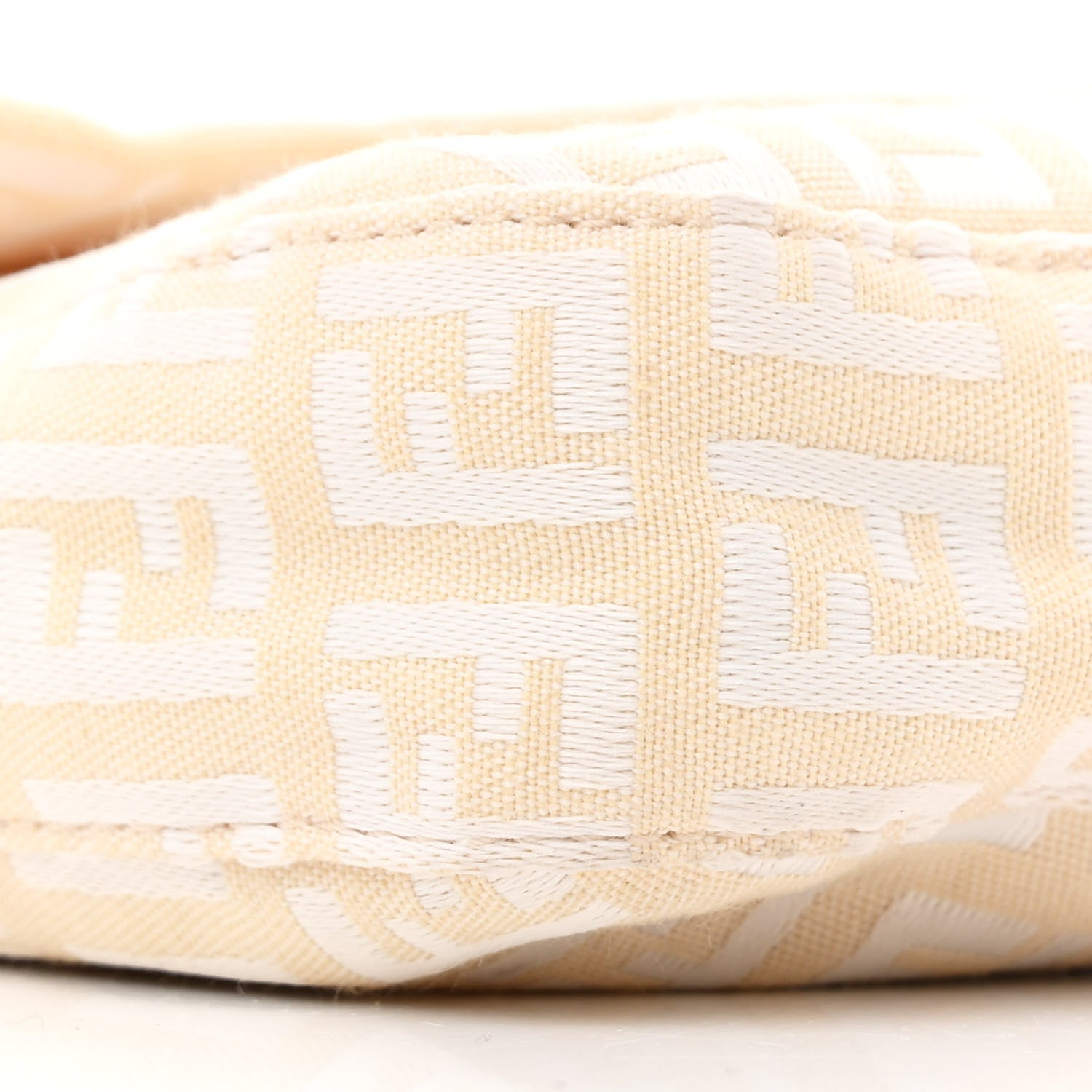 Fendi Zucchino Cuoio Mini Mama Baguette Beige White 8 of 11