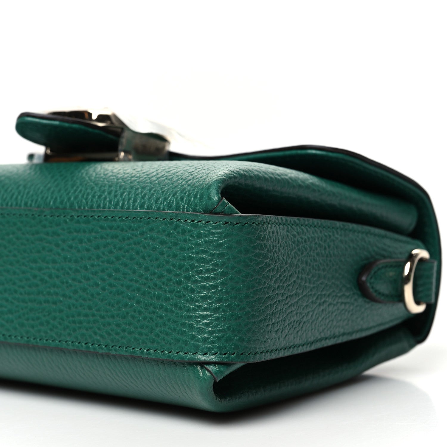 Gucci Dollar Calfskin Interlocking G Crossbody Bag Emerald 12 of 12