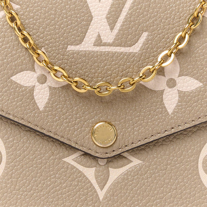 Louis Vuitton Empreinte Monogram Giant Felicie Pochette Tourterelle Creme 11 of 16