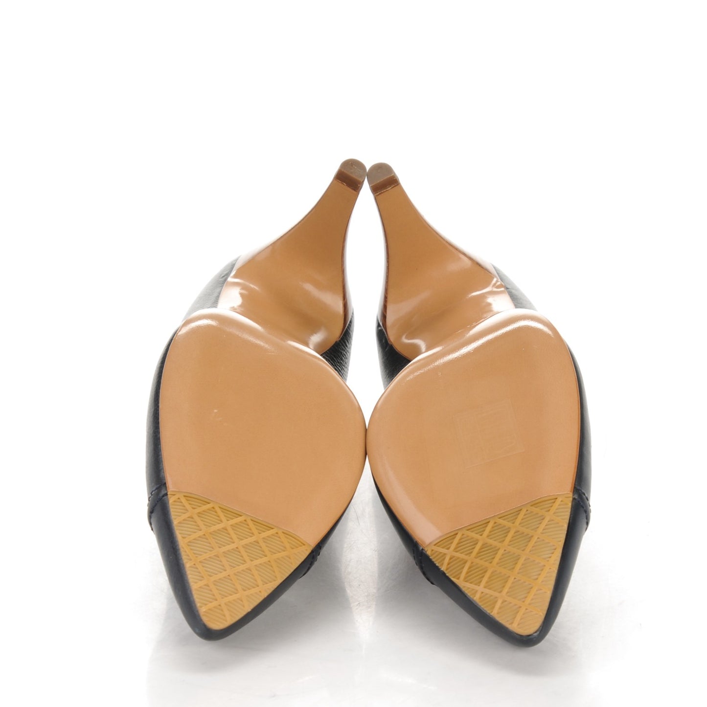 Lambskin Cap Toe CC Pumps 37 Blue Fonce