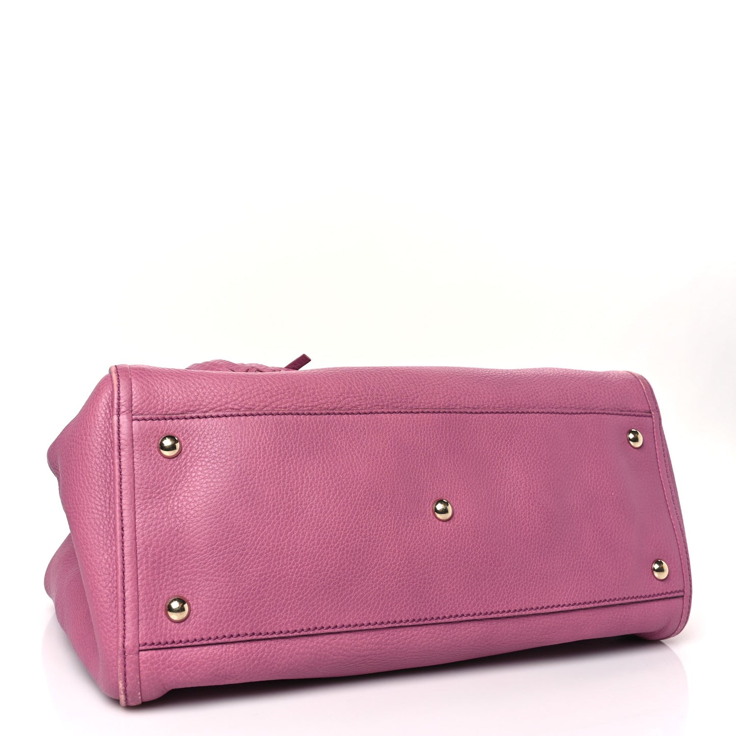 Pebbled Calfskin Medium Soho Shoulder Bag Fresia Rose
