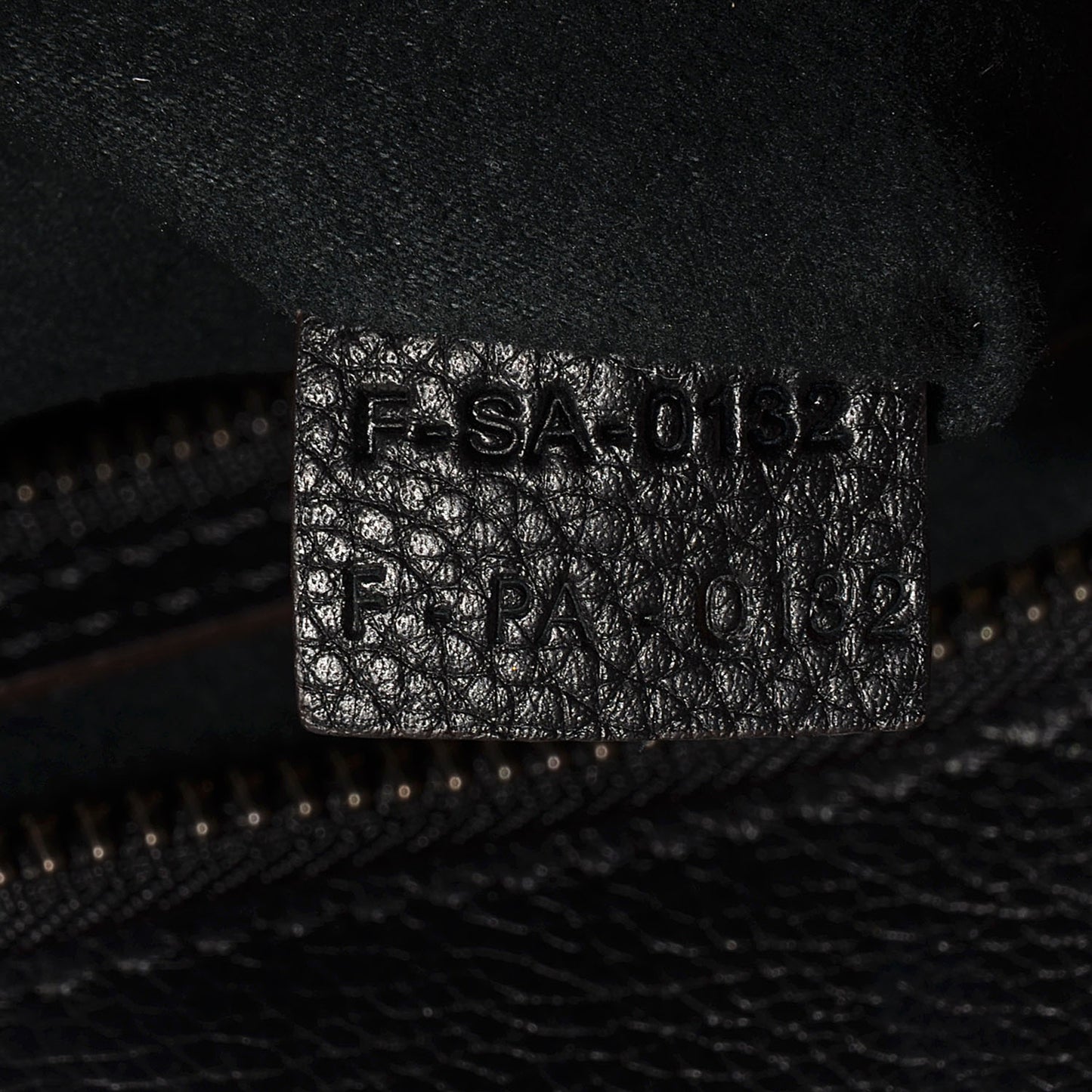 Drummed Calfskin Mini Luggage Black