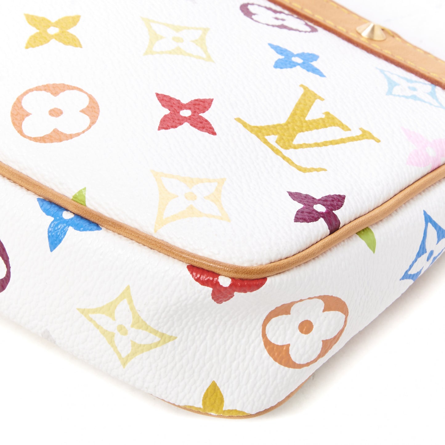 Monogram Multicolor Pochette Accessories White