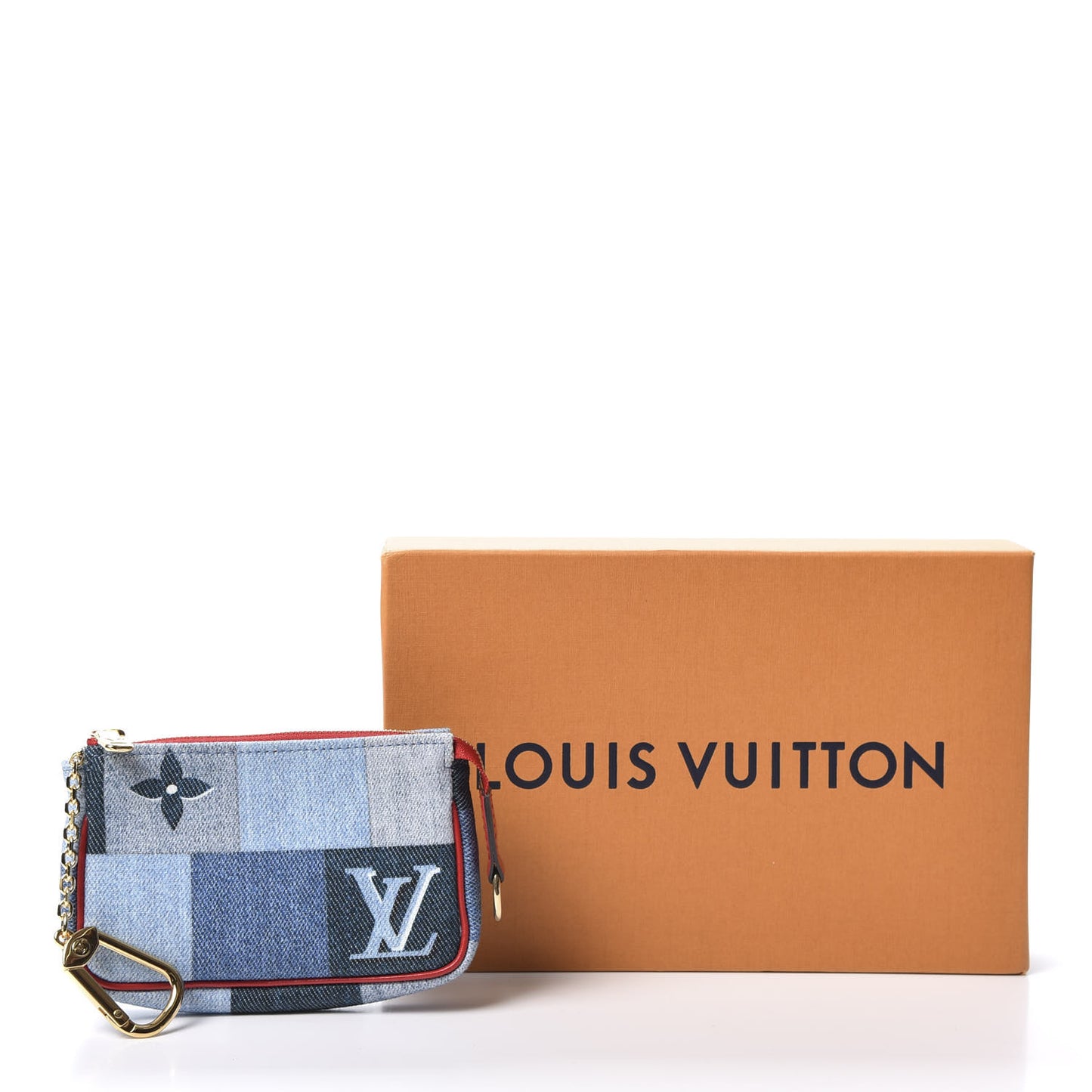 Denim Micro Pochette Accessories Denim Rouge