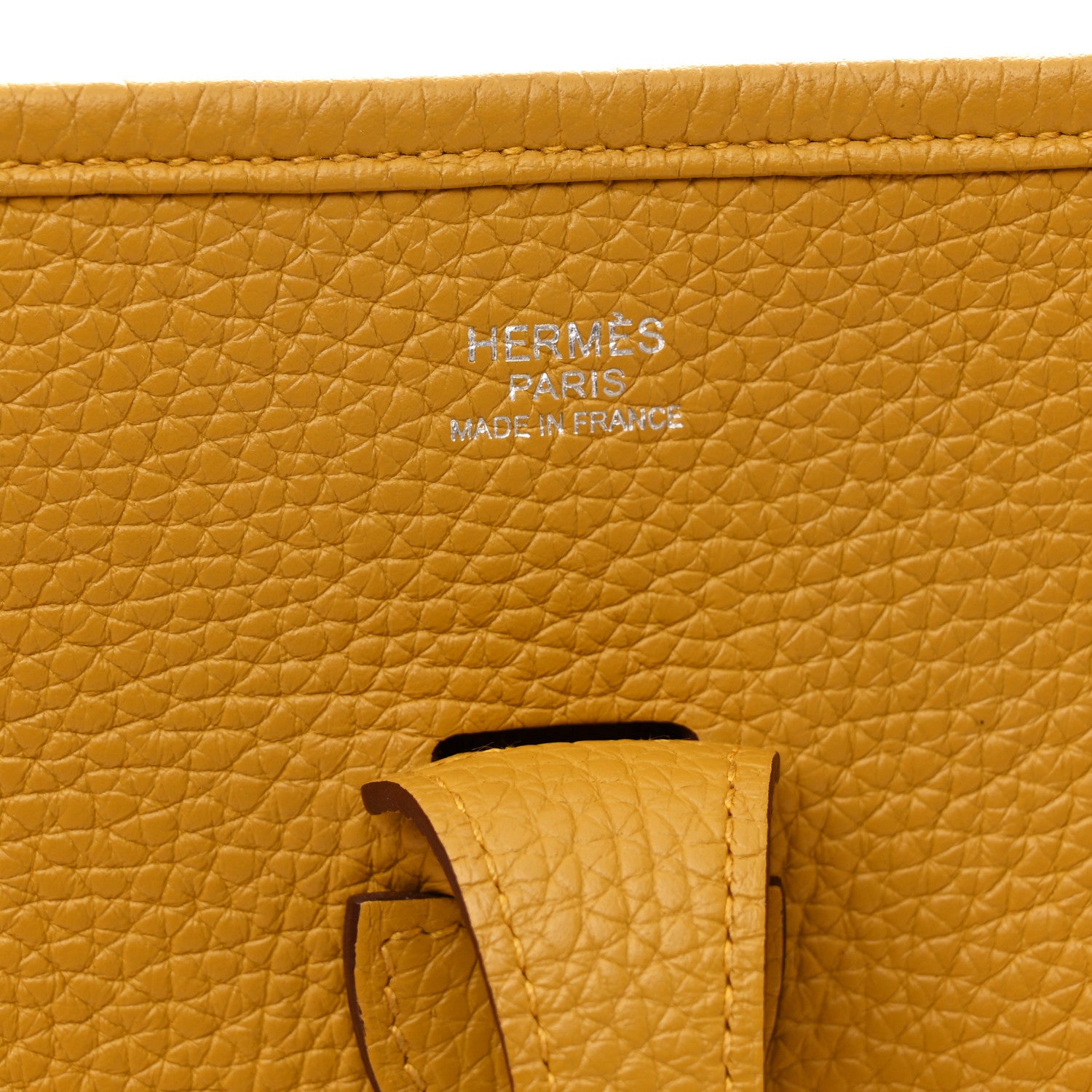 Hermes Taurillon Clemence Evelyne III PM Jaune Ambre 6 of 11